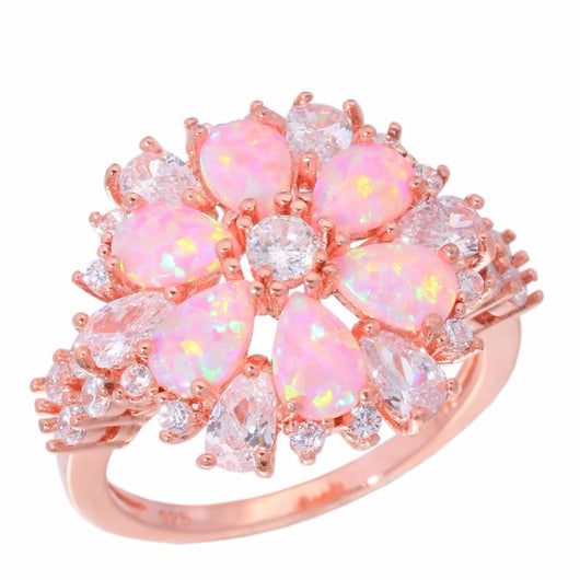 Anillo Floral Rosa Orpel
