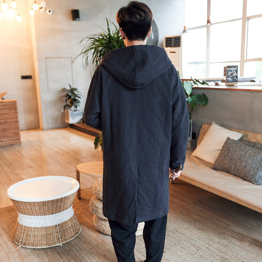 Cortavientos de Lino para Hombre - Largo Medio - Image 3