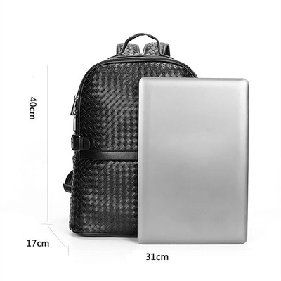 Mochila de Viaje Trenzada para Hombre con Gran Capacidad - Image 6