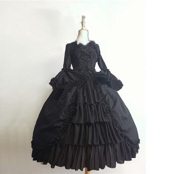 Vestido Gótico Vintage de Corte - Image 3