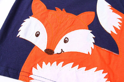 Pijamas Infantiles con Zorro Bordado - Image 5