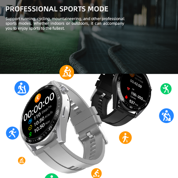 Reloj Inteligente de Pantalla Redonda Minimalista