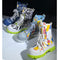 Botas de Lona con Estilo Graffiti