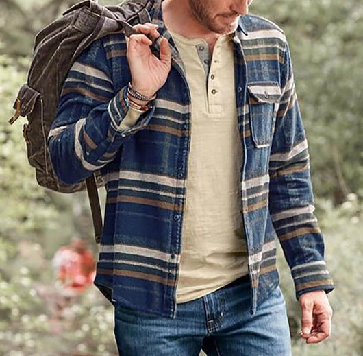 Camisa Manga Larga Han Chao Estilo Joven para Hombre - Image 7