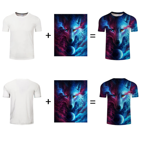 Playera Hombre con Estampado Digital de Logo