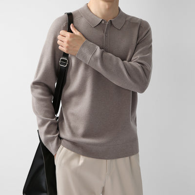 Suéter de Punto Casual en Lana de Cordero - Diseño Liso y Moderno - Image 4