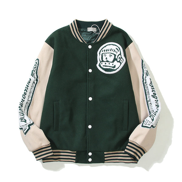 Chaqueta de Lana con Cuello Alto y Bordado Astronauta - Image 3