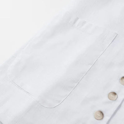 Versatile Buttons Design Round Neck Vest Top