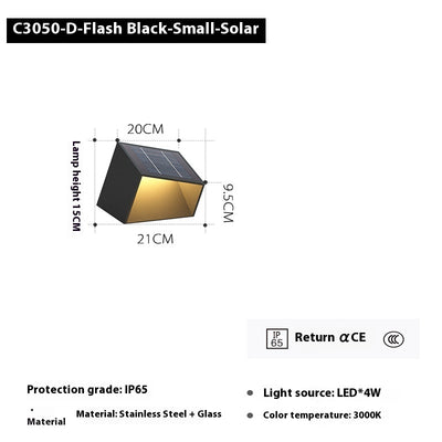 Reflector Solar LED Exterior Impermeable Negro - Image 7