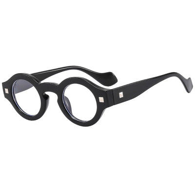 Gafas Retro Montura Pequeña Redonda Carey Marrón - Image 23