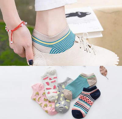 Pack 5 Pares Calcetines Gatos a Rayas para Mujer - Algodón Cómodo y Divertido - Image 3