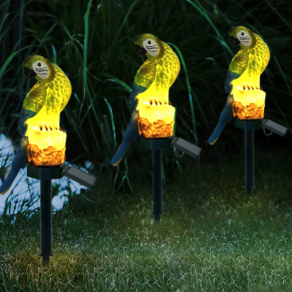 Lámpara Solar Decorativa Águila de Resina para Jardín y Exterior