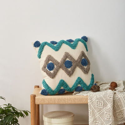 Almohada Decorativa Retro con Borlas para Sofá y Cabecera