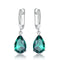 Aretes Esmeralda Verde Elegantes