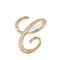 Fashion clothing accessories 26 English alphabet brooches C