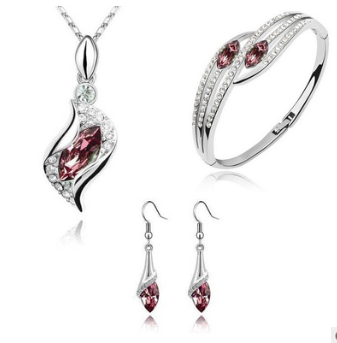 Conjunto de Joyería de Cristal Austriaco Angel Elf - Aretes, Collar y Pulsera - Image 11