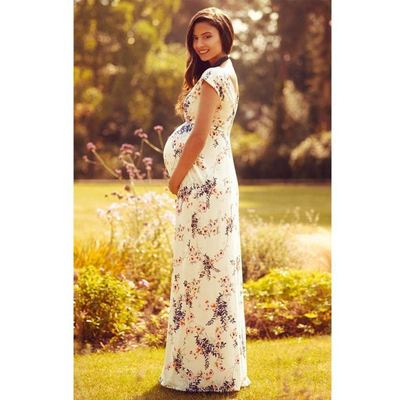 Vestido Floral de Gasa Slim Estampado