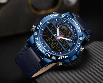 Reloj de Doble Pantalla con Esfera Grande - Cuarzo Electrónico - Image 23