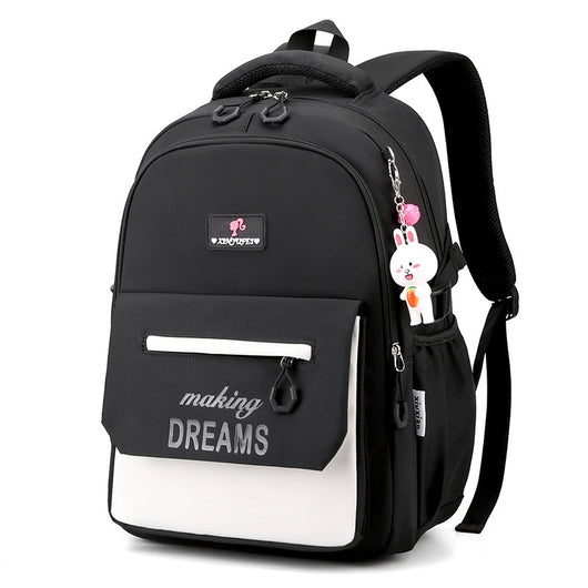 Mochila Escolar Ligera y de Gran Capacidad con Contraste de Colores - Image 9