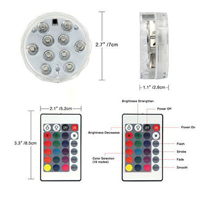 Lámpara Tanque de Agua con Control Remoto LED - Image 3