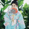 Kimono Formal Komon Japonés Tradicional para Mujer