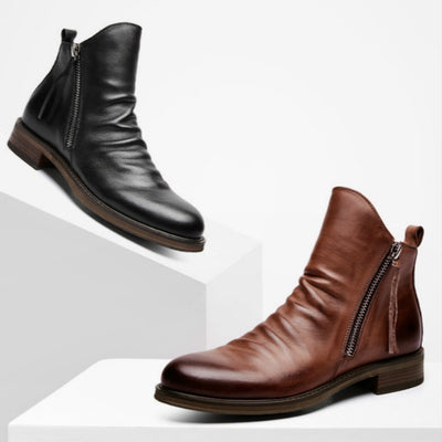 Botas Puntiagudas para Hombre con Cierre de Doble Cremallera - Image 4