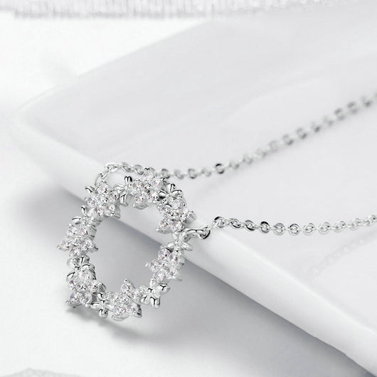 Collar de Plata Esterlina Evelyn Estrellas Brillantes S925 - Image 4