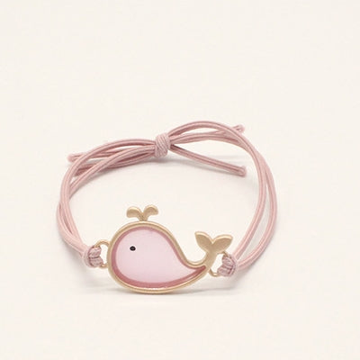 Estuche de Cuero para Accesorios de Cabello con Bandas Elásticas