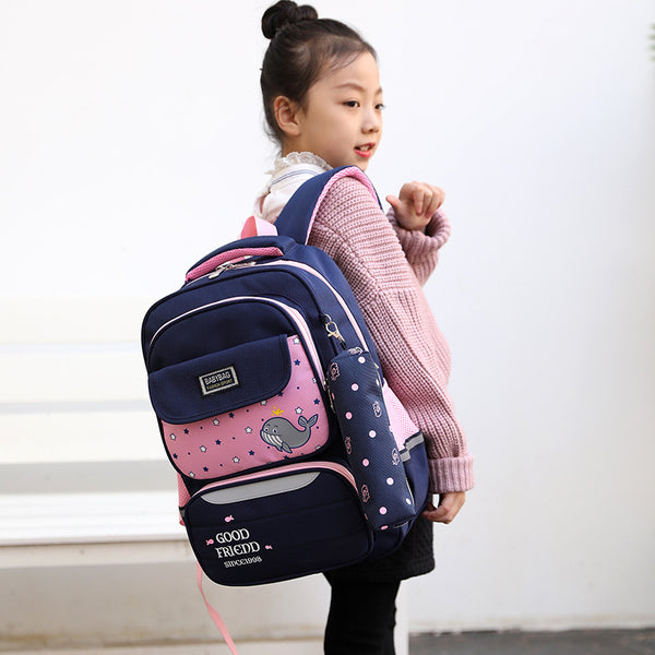 Mochila Escolar de Gran Capacidad para Niños