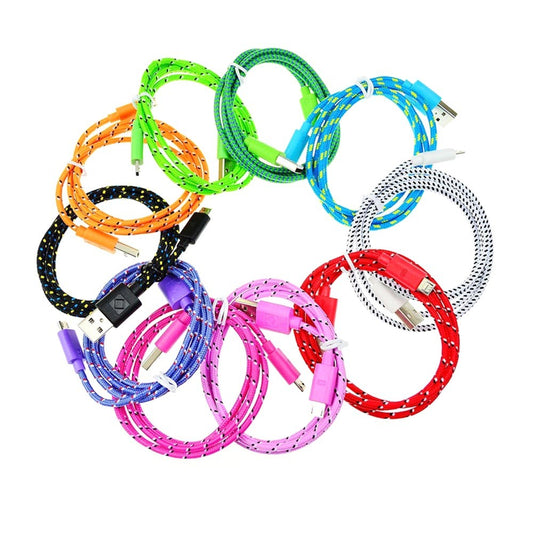 Cable de Carga USB Nylon Trenzado 3 Metros Compatible con iPhone 5/6/6S