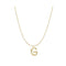 S925 sterling Plateado vintage 26 letter necklace G