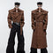 Chaqueta de Cuero con Textura Crack - Estilo Masculino Premium