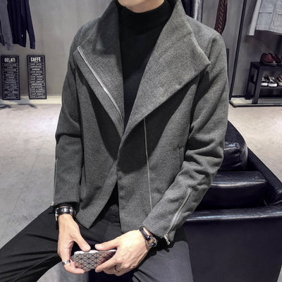 Abrigo de Lana Estilo Hong Kong para Hombre - Image 4