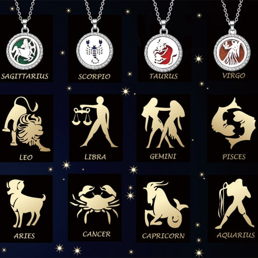 Collar Colgante de Constelaciones del Zodiaco