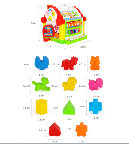 Mesa de Juegos Interactiva Infantil con Bloques y Puzzles - Image 10