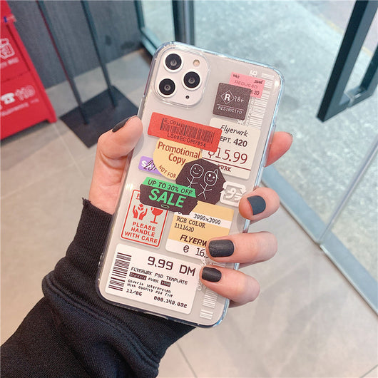 Funda Transparente para Celular con Diseño de Código de Barras - Image 6