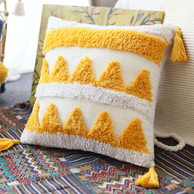 Almohada Lumbar Minimalista con Funda de Patrón Moderno - Image 12