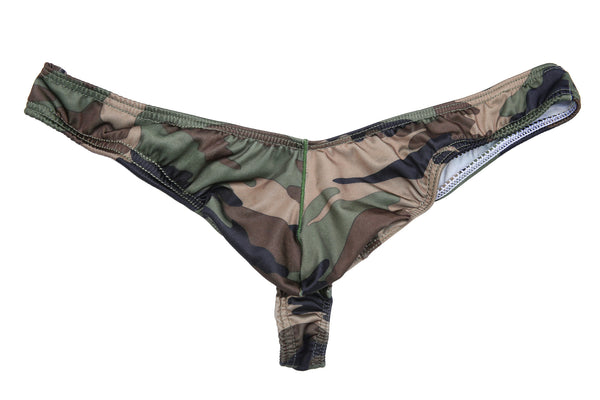 Calzoncillos Tácticos Camuflaje Cintura Baja con Bolsa de Almacenamiento para Hombre - Image 3