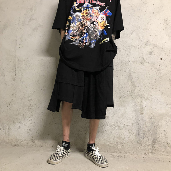 Pantalones Japoneses de Corte Irregular Cinco Puntos