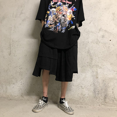 Pantalones Japoneses de Corte Irregular Cinco Puntos