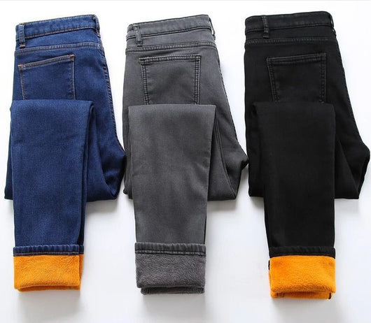 Pantalones vaqueros gruesos para mujer - Image 2