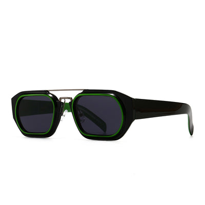 Gafas de Sol Cuadradas Retro Moderno con Marco Angosto - Image 12
