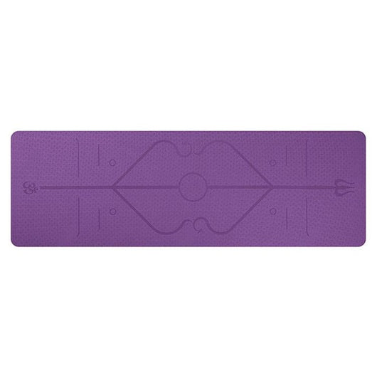 Tapete de Yoga Antideslizante con Líneas de Alineación para Principiantes - Image 8