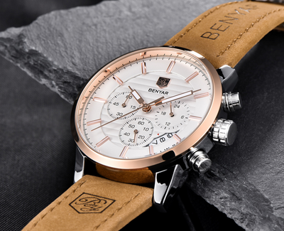 Reloj para Hombre con Tres Esferas y Correa Ajustable - Image 3