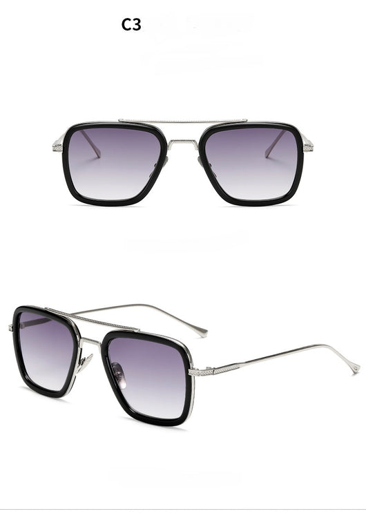 Gafas de Sol Cuadradas Metal para Hombre - Estilo Moderno Iron - Image 13