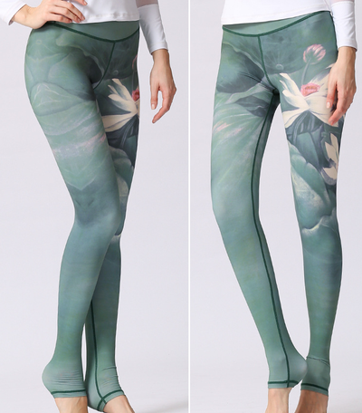 Pantalones de yoga cintura alta estampados para mujer - Diseño europeo y americano - Image 14