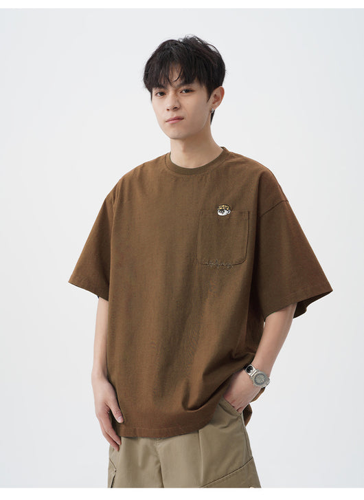 Camiseta de Algodón Puro con Diseño Bordado para Hombre - Image 25