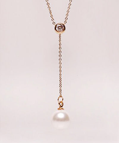 Collar de Oro Rosado 18K Laminado en Acero Inoxidable con Perforación Simple - Image 2