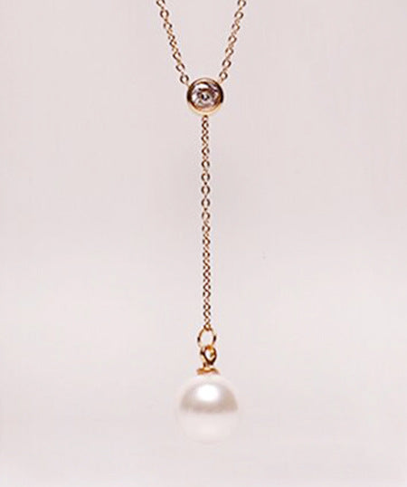 Collar de Oro Rosado 18K Laminado en Acero Inoxidable con Perforación Simple - Image 2
