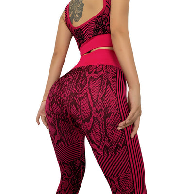 Conjunto Deportivo Sin Costuras Patrón Serpiente - Image 12